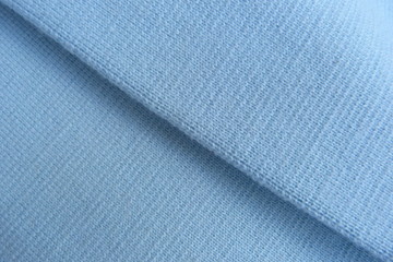 blue knitted fabric close-up of wool