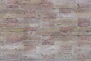 brick wall in old stone 