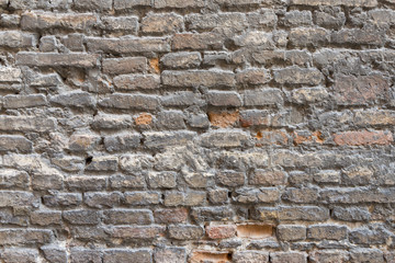 brick wall in old stone 