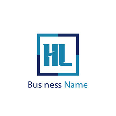 Fototapeta premium Initial Letter HL Logo Template Design