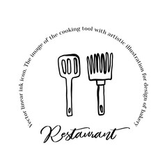 Confectionery emblem black ink line art vector icon for sweet shop sign and cafe app.