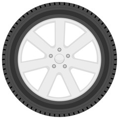 Car wheel vector