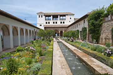 Palacio de Generalife, Alhambra, Granada, Andalusien, Spanien