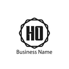 Initial Letter HO Logo Template Design