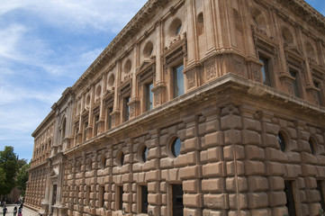 Obraz premium Palast Karls V, Alhambra, Granada, Andalusien, Spanien