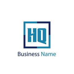 Fototapeta premium Initial Letter HQ Logo Template Design