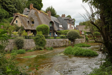 Das Dorf Veules les Roses in der Normandie 