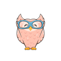 Happy Pink Owl