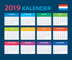 Calendar 2019 - Dutch Version