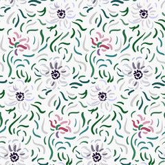 Fototapeta na wymiar Abstract anemone pattern