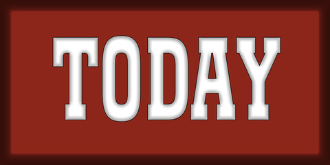 today Red logo stamp