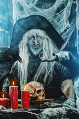 scary pointing wizard