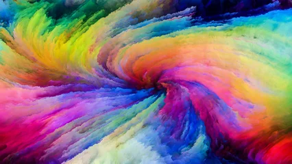 Afwasbaar Fotobehang Mix van kleuren Mooie kleurrijke verf