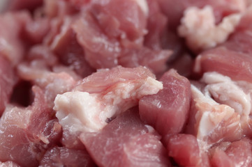 Raw pork meat