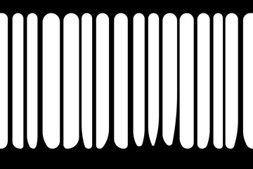 Abstract black drips on a white background