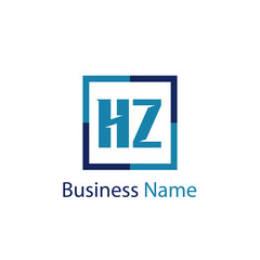 Fototapeta premium Initial Letter HZ Logo Template Design
