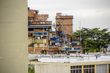 Fototapeta premium landscape of the Cantagalo favela