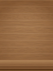 Wooden background and tabletop. Background for the exposure of the product or the subject for presentation.