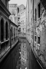 narrow canal in venice