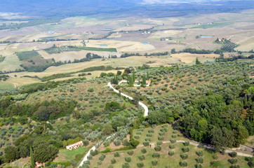 Fototapeta premium Val d’Orcia im Spätsommer