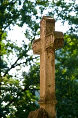 Cross on a cemetery