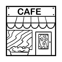Coloring book, Cafe