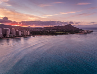 Sunrise over Diamond Head Honolulu Hawaii - 222694980