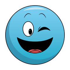 Flirt eye chat emoticon