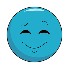 Fototapeta premium Smiling chat emoticon
