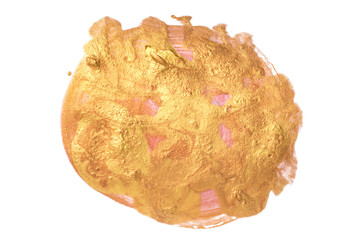 shiny metallic stain of paint