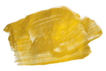 golden blotch of watercolor, hand drawn painting,