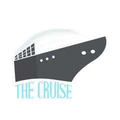 Vacation cruise with text