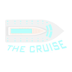 Vacation cruise with text