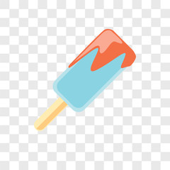 ice cream icons isolated on transparent background. Modern and editable ice cream icon. Simple icon vector illustration.