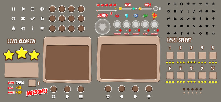 Game User Interface Templates