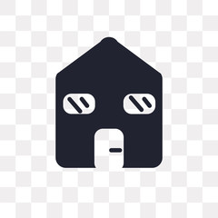 home icon on transparent background. Modern icons vector illustration. Trendy home icons