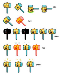 Hammer Game Sprites