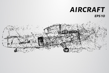 Agricultural aircraft of particles.