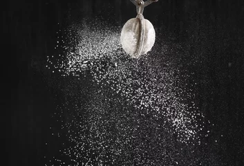 Badezimmer Foto Rückwand fluffy powdered sugar © Mara Zemgaliete