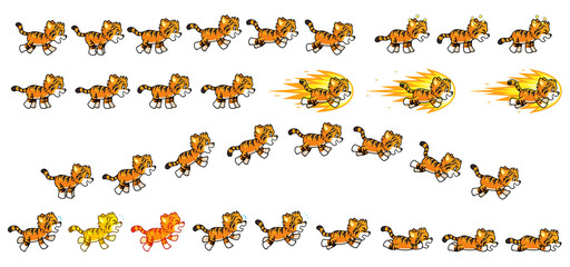 Little Tiger Game Sprites