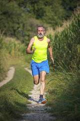 Runner in the countryside