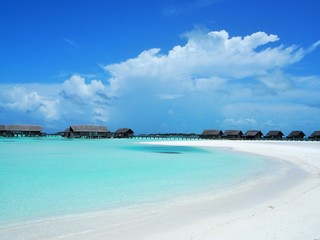 the beach in Maldives