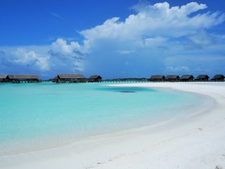 the beach in Maldives