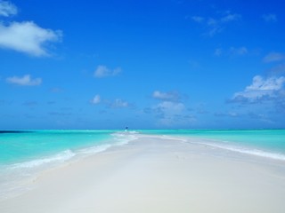 the beach in Maldives