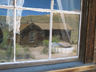 Ghost town reflection, Bodie, California