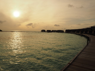 sunser in Maldives