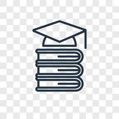 learning icons isolated on transparent background. Modern and editable learning icon. Simple icon vector illustration.