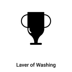 Laver of Washing icon vector isolated on white background, logo concept of Laver of Washing sign on transparent background, black filled symbol