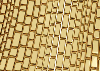 golden abstract curve background 3d-illustration