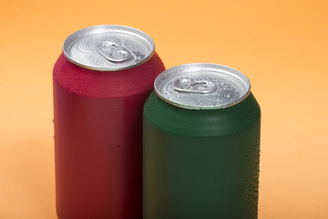 colorful aluminum soda can